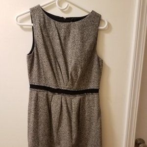 Loft Sleeveless Black Tweed  Classic Dress Size 6